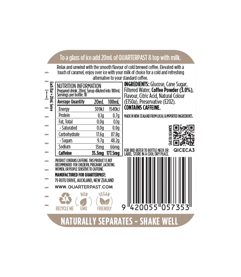 Iced Coffee - Caramel 360mL