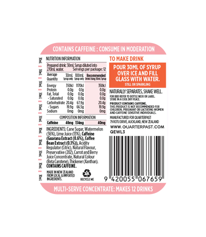 GOLD ENERGY Concentrate Watermelon 360mL